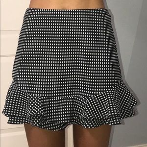 Aqua Peplum Mini Skirt